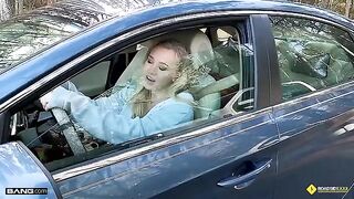 Our mechanic got lucky with a busty blonde babe, Bailey Brooke, in an unexpected encounter