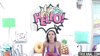 Petite Kylie Le Beau gets her asshole gapped by TrueAnal