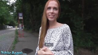 Redhead slut gets anal sex on outdoor Tinder date
