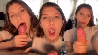 A hot stepsister wants to suck my cock, but I’m not sure if it’s a trap
