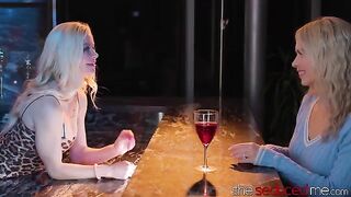The bartender girl, in the role of a hostess, plays with customers and seduces Jill Kassidy