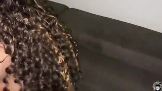 Mone Divine, the iconic ebony pornstar, rides Lil D’s big dick in exclusive casting couch footage