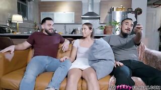 I fucked my stepsis while her hubby was sleeping beside her