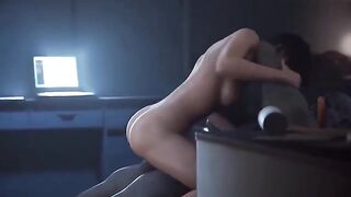 Ada Wong gets fucked hard by Mr. X in a 3D animation