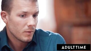 The couple has passionate sex right on the couch for all to see