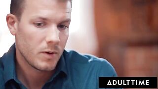 The couple has passionate sex right on the couch for all to see