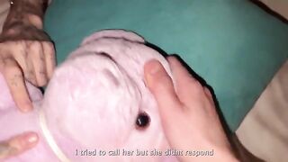 An 18-year-old girl gets a dick in her wet pussy