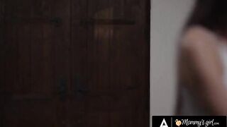 The stepsister replaced Laney Grey with a busty girl in the kitchen