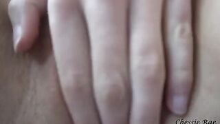 A busty girl fucks with a big dildo in her wet pussy