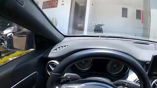 Babe rubs her cunt while her husband is at work