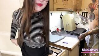 The mood of a student was lifted by a hard rough sex