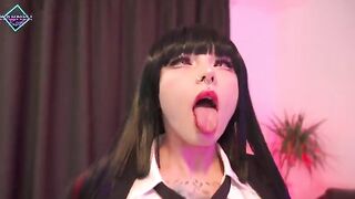 Karneli Bandi is fucking Yumeko Jabami with her holes in this hot vid