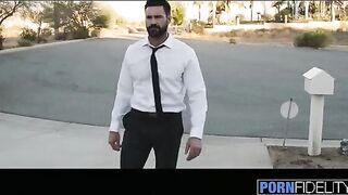 The perfect housewife Anna Bell Peaks gets fucked hard by her muscular men