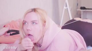 Girl walks with a butt plug on a leash and gets fucked in the ass