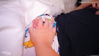 The stepdaughter got fucked by her stepfather in the middle of the night