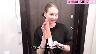 The courier tried a new sex toy with a customer and experienced intense pleasure
