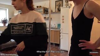 I shot a challenge on Tik-Tok with my stepbrother, featuring intense action
