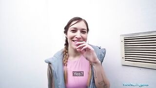 Public agent Mina K gets fucked hard in a hotel room for cash