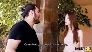 The girl is tired of her egocentric boyfriend, so she turned to the father