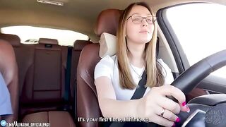 The more, the better! A stepmom gets wild after driving lessons