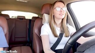 The more, the better! A stepmom gets wild after driving lessons