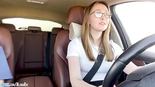 The more, the better! A stepmom gets wild after driving lessons