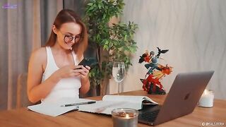 Squirt during Spanish lesson with a naughty girl