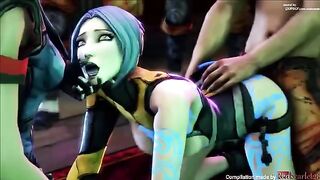 Maya takes a fuck break with robot arm in Borderlands SFM