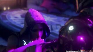 Maya takes a fuck break with robot arm in Borderlands SFM