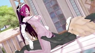 Rosaria’s huge chest is a hit with Hillachurl in this scene