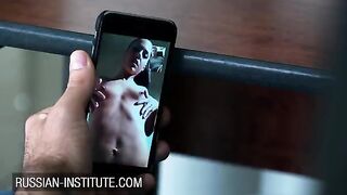 A hot call with her boyfriend warmed up this gorgeous teen