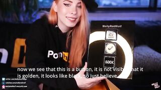 500K! Pornhub presents Unboxing and Oral Creampie! - MollyRedWolf