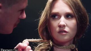 Ashley Lane explores her anal kinks and rope bondage with Deeper