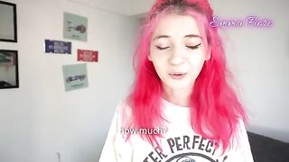The babysitter got naughty with my dick and swallowed cum