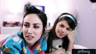 A Retro Sleepover With Gina Valentina And Gianna Dior, featuring passionate action