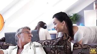 Old guy fucks his son's young girlfriend Erica Black