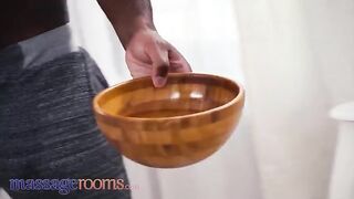 Petite Russian beauty Elena Vedem gets her tight pussy oiled and stuffed in Massage Rooms scene