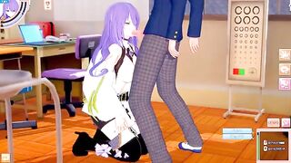 Hentai Game Koikatsu! ]Have sex with Big tits Moona Hoshinova in 3DCG erotica
