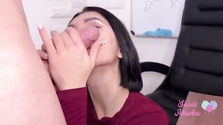 I'm doing my job while a student fucks me hard