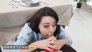 Whitney Wright, the seductive brunette from Oklahoma, gets fucked under the table