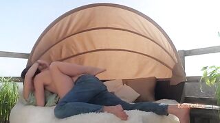Couple over 30 have their intimate, passionate sex