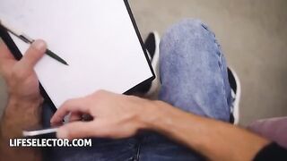 Sporty teen Veronica Leal gets banged hard by casting agent in POV