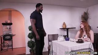 Redhead hottie Madison Morgan gets destroyed by BBC