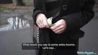 Hot blonde MILF teacher fucked outdoors for cash by Public Agent