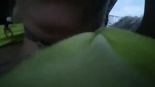 Katty Blake gets her pussy railed in a moving car in the streets of Bucaramanga