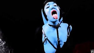 Twi'lek slut gets leashed and fucked by an alien