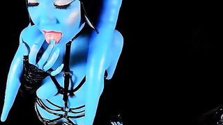 Twi'lek slut gets leashed and fucked by an alien