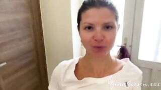 The cute baby was greatly fucked in her sweet pussy by a huge cock
