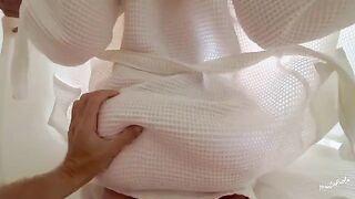I seduced my stepbrother with my juicy ass shake!