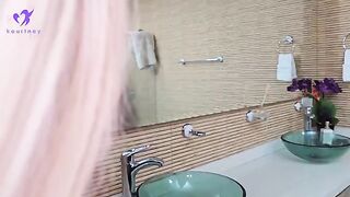 I spy on my stepson in the shower, then we have sex and I get cum in my ass